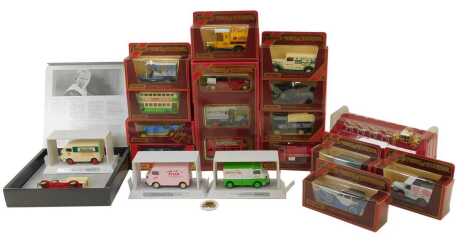 Matchbox diecast, to include Models of Yesteryear 1930 Titan double decker bus TD1, an ERA R1D, Taste of France vehicles, etc. (1 tray)