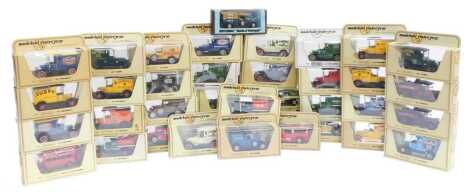 Matchbox Models of Yesteryear, to include a 1912 Ford Model T, 1928 Bugatti T44, 1918 Crosley, 1922 AEC S Type Omnibus, etc. (1 box)