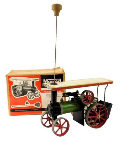 A Mamod steam traction engine tractor, boxed.