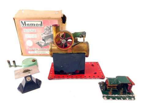 A Mamod Minor number 2 steam engine, boxed.