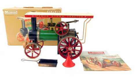 A Mamod steam traction tractor, boxed.