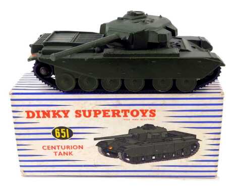 A Dinky Super Toys Centurion tank, 651, boxed.