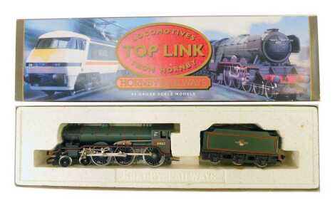 A Hornby Top Link OO gauge BR Class 317-4 locomotive and tender, 61662, Manchester United, green livery, R315, boxed.