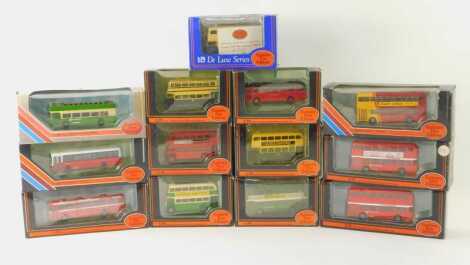 Exclusive First Editions diecast buses, to include a Bristol VR III Open Top Sothdown, a Bristol VR Series II Southdown, a Daimler CVG6 West Bromwich Classic Bus 1998, a BET Willowbrook bus Leyland Leopard Midland Red, etc. (1 tray)