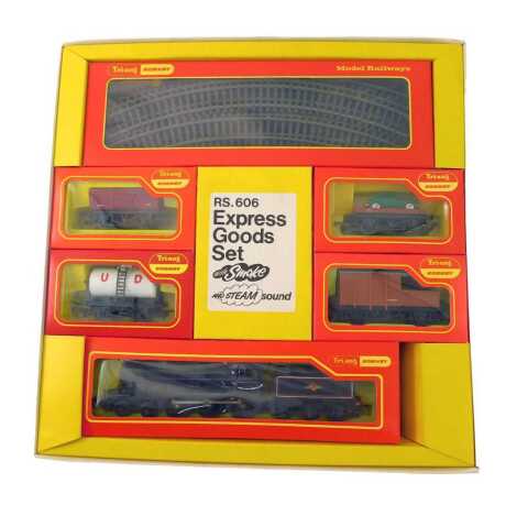 A Tri-ang Hornby OO gauge Express Goods set, RS606, boxed.