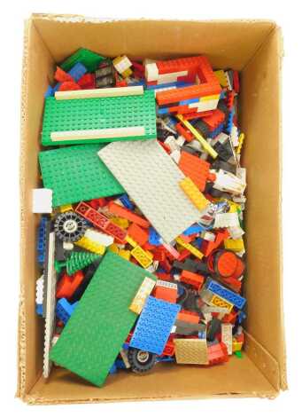 Lego, to include building blocks, tree, figures, etc. (1 box)