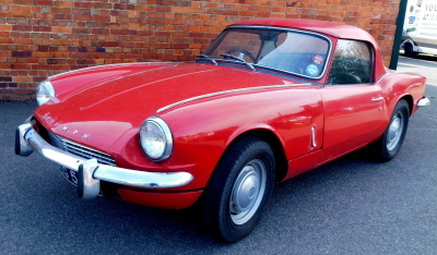 A Triumph mark 2 Spitfire 1968, registration OEG55F, chassis number FD24290, engine number FD20329HE, 1296cc petrol, red, 32,074 recorded miles, V5 present, with paperwork and invoices, spares and accessories.