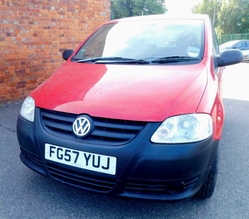 A Volkswagen Fox, registration FG57 YUJ, 3 door hatchback, 1198cc, petrol, red, 11644 recorded miles, no V5 present, last MOT expired 30th October 2020. To be sold upon instructions of Executors. We have instructions to sell without reserve.