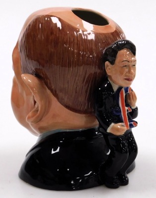 A large Bairstow Manor pottery Toby Hague character jug, in association with Carlton ware, satirical political series, limited edition 61/500, modelled by Ray Noble. - 2