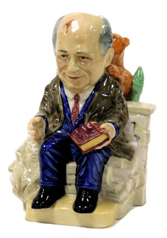 A Kevin Francis Ceramics, pottery character jug of President Gorbachev, modelled seated, limited edition 406/1000, by Andrew Moss.