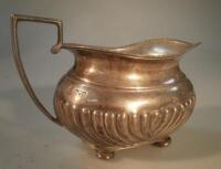 A late Victorian silver cream jug