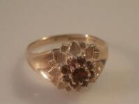 A 9ct gold ladies dress ring