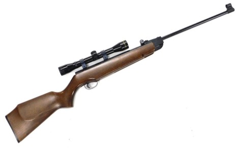 A Webley & Scott Limited Excel air rifle, serial number 876294, with a Nikko Stirling gun sight 4X32WA.