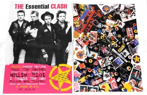 Two The Clash posters, that were never used, comprising the Essential Clash 2003, and CBS Records original promo unused shop unfolded poster.