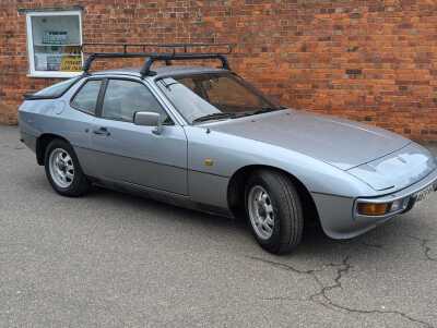 A 1985 Porsche 924, registration B469 NRK, 2 litre, petrol, silver, 68,268 recd miles, MOT until 24th June 2025, V5 present, manual and service book, together with workshop manuals, wheel brace, tyre compressor and other paperwork.