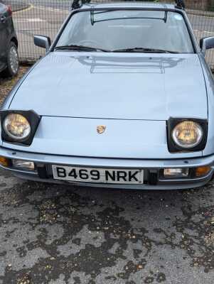 A 1985 Porsche 924, registration B469 NRK, 2 litre, petrol, silver, 68,268 recd miles, MOT until 24th June 2025, V5 present, manual and service book, together with workshop manuals, wheel brace, tyre compressor and other paperwork. - 9