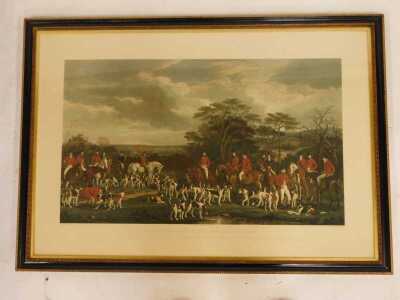 Frederick Bromley after Francis Grant. Sir Richard Sutton and the Quorn Hounds, depicting Colonel Lowther, Lord Granby, Mr Greene, Parson Houston, John Wood (of Market Overton), Ben Morgan (First Whip), Mr Assheton Smith, Duke of Rutland, Sir Richard Sutt - 2