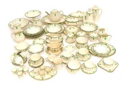 A Royal Doulton Countess pattern part tea, dinner and coffee service, to include coffee pot, teapot, serving dishes, tureen and cover, gravy boat, teacups and saucers, egg cups, etc.