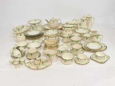 A Royal Doulton Countess pattern part tea, dinner and coffee service, to include coffee pot, teapot, serving dishes, tureen and cover, gravy boat, teacups and saucers, egg cups, etc. - 2