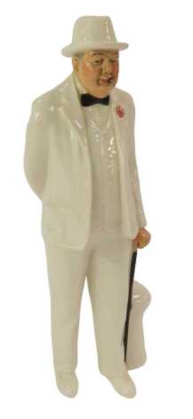 A Royal Doulton porcelain figure modelled as Sir Winston Churchill, HN3057.