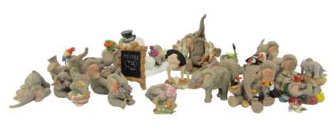 A group of Tuskers figures, to include The Adventures of Henry Hide and Seek, Quick Dip Joining Piece, Two Can Be My Friends, Henry and Imba The Macaw to Call Pink, etc. (1 tray)