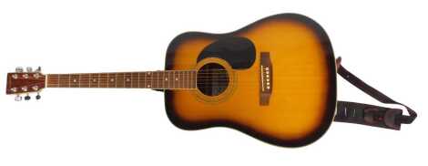 A Westfield acoustic guitar, WF400T0SB, cased.