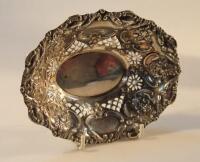 A late Victorian silver bon-bon dish