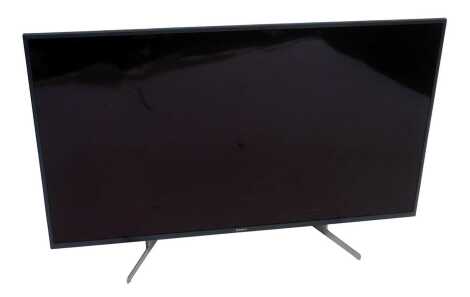 A Sony 49" television, model number KD-49XG8196, lacking lead and remote.