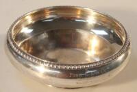 An Indian white metal bowl