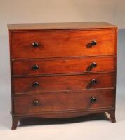 A 19thC mahogany chest of drawers