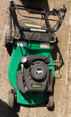 A GGP Engine Technology V5 150cc petrol lawn mower. Buyer Note: VAT is payable on the hammer price of this lot. - 2