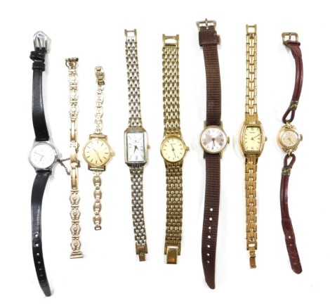 A collection of wristwatches, to include Omega, Lorus, Timex, Youngmans, Sekonda, and others.