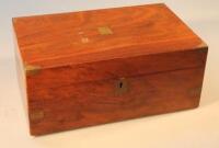 A 19thC mahogany cased writing slope