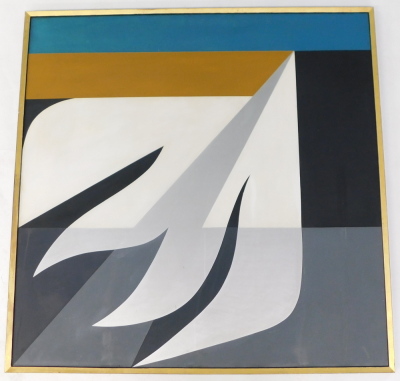 Antonin (Tony) Bartl (1912-1998). Abstract motorway scenes, oil on board, 122cm x 122cm. - 2