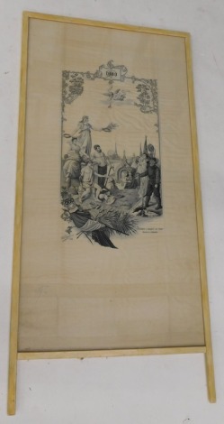 Seguret and Thabut. Souvenir of the 1900 Universal Exhibition, silk weaving, 112cm x 58cm.