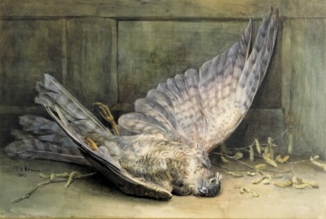 J.R.A. Pitman (19thC). Game Bird, watercolour, signed and dated 1890, 33cm x 49cm.