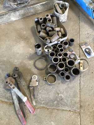 Heavy gauge sockets, steering rack knuckle tools, etc.