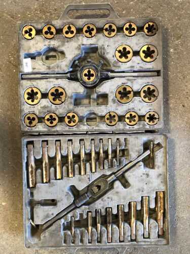 A tap and die set.