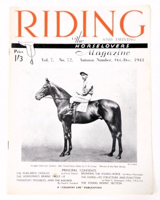 Riding and Driving, the Horselover's Magazine, various issues, 1943 onwards. - 2