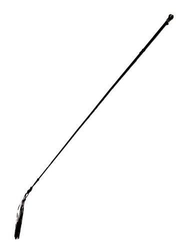 A Victorian riding crop, by Slark of London, with turquoise set brass knop, 67.5cm long.