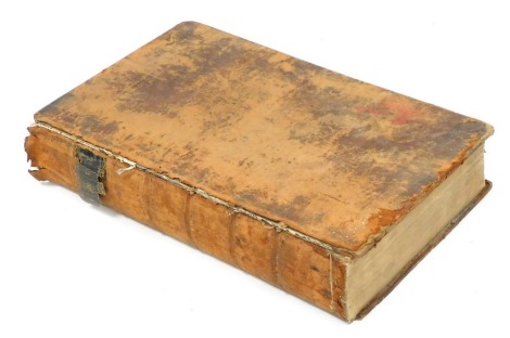 Book. The Holy Bible, containing The Sacred Text of the Old and New Testaments, and The Apocrypha at Large, illustrated with annotations, with practical observations on each chapter by the late Rev. Mr Ostervald, folio, calf, printed by J Thompson, Newcas