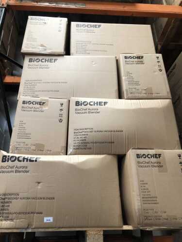 Twenty-four BioChef Aurora Vacuum Blenders.