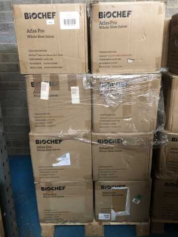 Thirty-two BioChef Atlas Whole Slow Juicers.