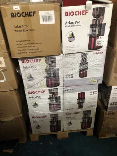 Thirty-two BioChef Atlas Whole Slow Juicers.