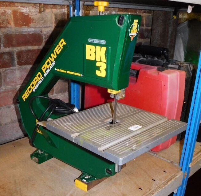 A Record Power BK3 bandsaw 12inch throat