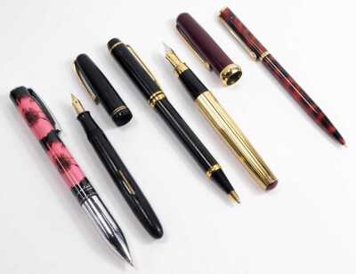 Five fountain and ball point pens, to include Andy Warhol Foundation, Waterman, etc. (1 bag) - 2