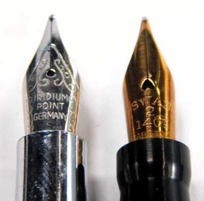 A group of ball point and fountain pens, to include Automatic Telephone Electric Company, Elnett, Ungaro, Conway, etc. - 5