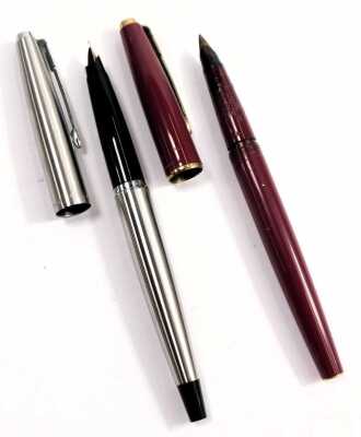 Three Parker pens, including a British Aerospace fountain pen, cased, together with roller ball refills, pen case, etc. (a quantity) - 4