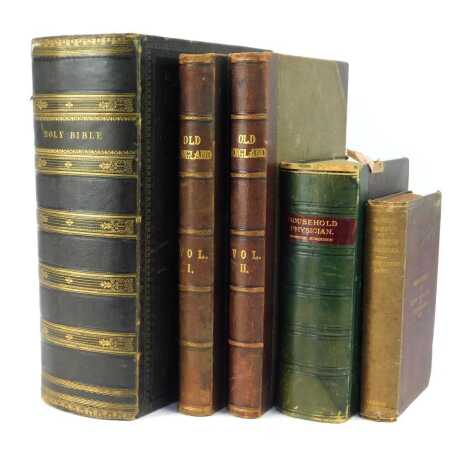 Jamieson (Robert, Rev.). A Practical and Explanatory Commentary on the Old Testament, leather bound, published by James S Virtue, London, together with Old England A Pictorial Museum of Regal Ecclesiastical Municipal Baronial and Popular Antiquities, publ