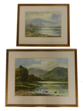 Keith Burtonshaw (20thC School). Buttermere, watercolour, signed, 27cm x 36cm, together with Brother's Water, watercolour, signed, 37cm x 52cm. (2)